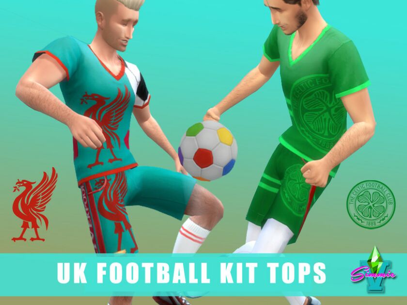 Simmiev UK Footie KIT TOP By Simmiev Sims 4 CC