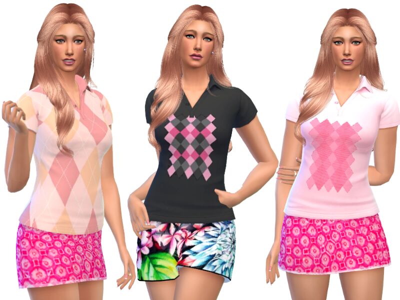 Simple Spring Shirt Sims 4 CC