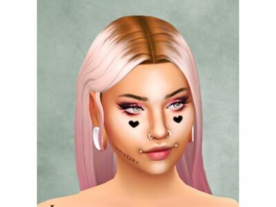 Sweetheart Face Tattoos Sims 4 CC