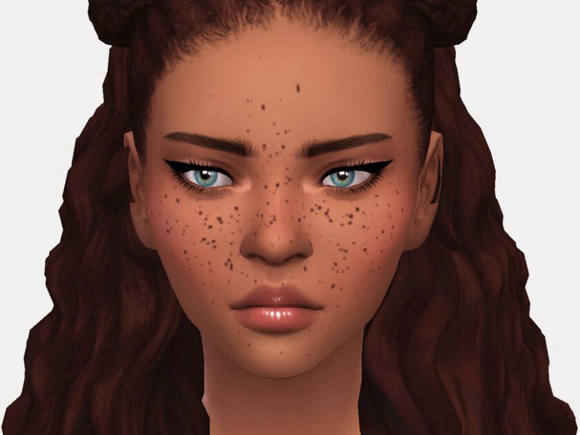 Siri Fullface Freckles Sims 4 CC