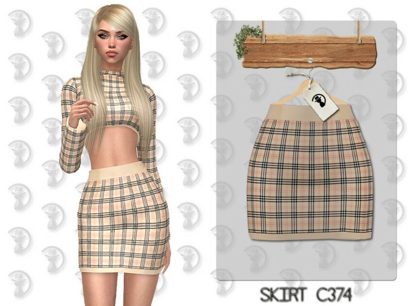 Skirt C374 By Turksimmer Sims 4 CC