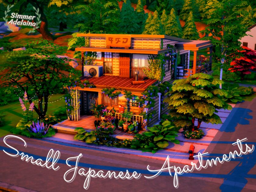 Small Japanese Apartments Sims 4 CC