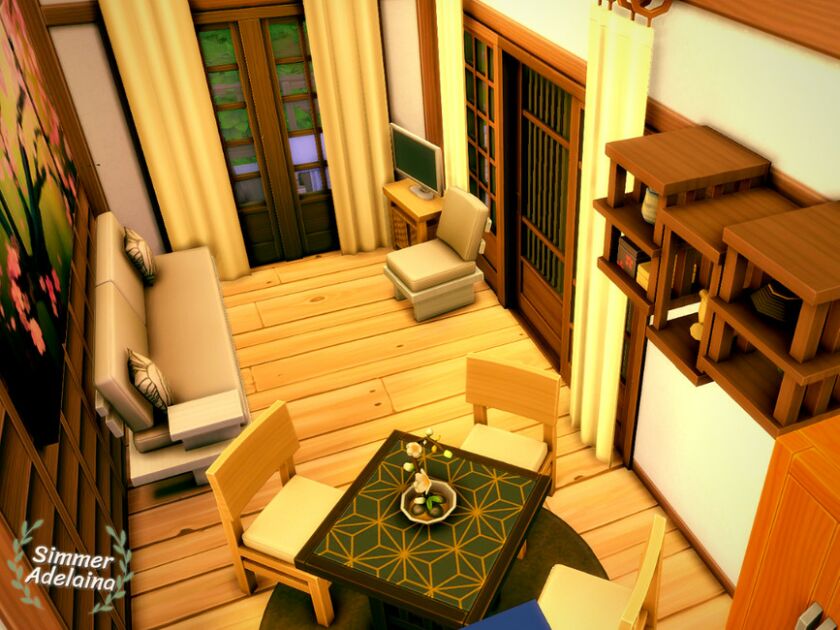 sims 4 cc small japanese apartments 4