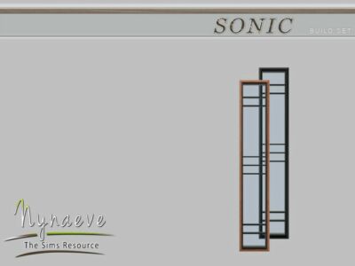 Sonic Window (Left END) By Nynaevedesign Sims 4 CC