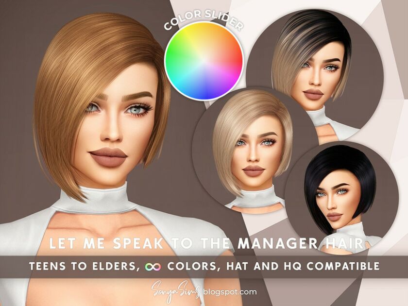 SonyaSims LET ME Speak To The Manager Colorslider(Retexture) Sims 4 CC