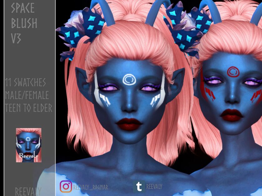 Space Blush V3 By Reevaly Sims 4 CC