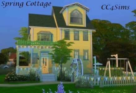 Sping Cottage By Christine Sims 4 CC