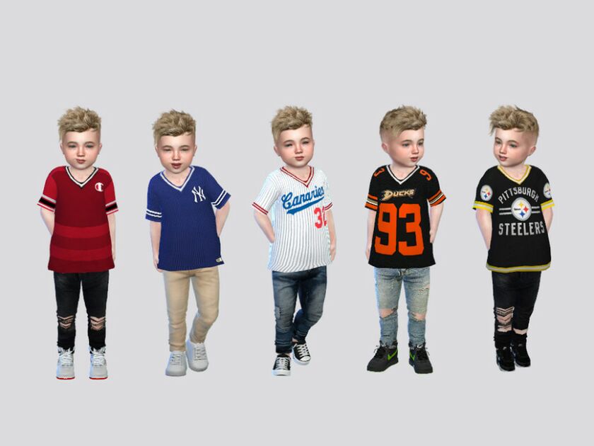 Sports Jersey TEE Toddler Sims 4 CC