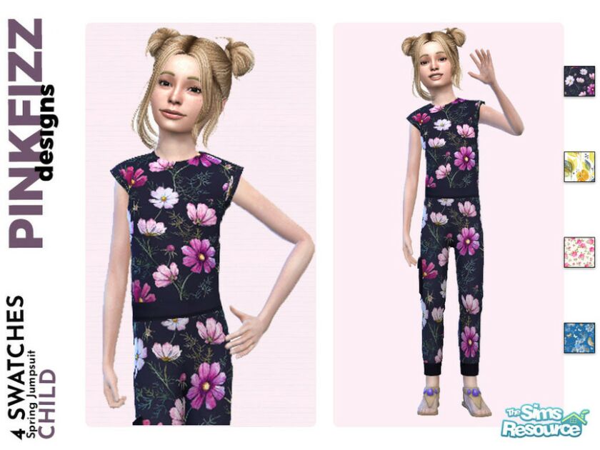 sims 4 cc spring jumpsuit by pinkfizzzzz 2