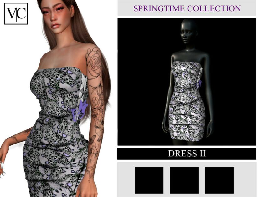 Springtime Collection – Dress II Sims 4 CC