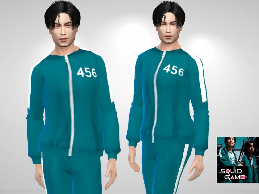 Squid Game Jacket By Puresim Sims 4 CC