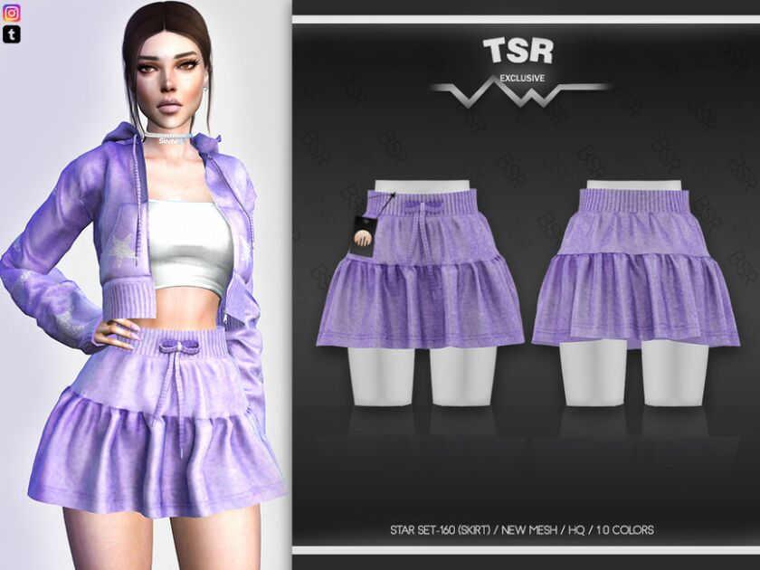 Star SET-160 (Skirt) BD557 By Busra-Tr Sims 4 CC