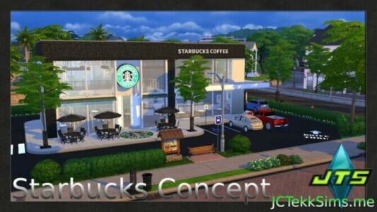 Starbucks Concept By Jctekksims Sims 4 CC