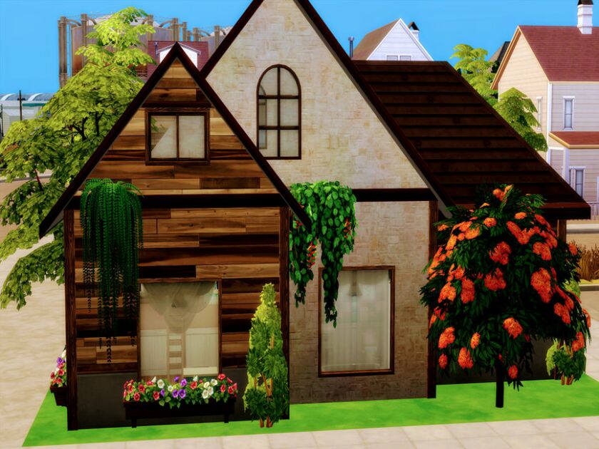 sims 4 cc starter bungalow by ljanep6 3