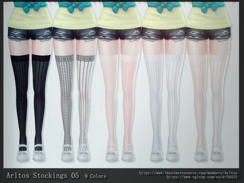 Stockings 05 By Arltos Sims 4 CC