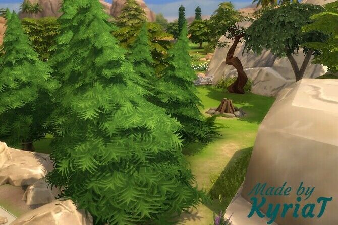 Stoneage Second Camp At Kyriat’s World Sims 4 CC