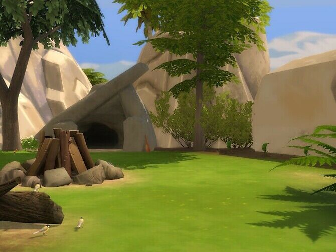 sims 4 cc stoneage second camp at kyriats world 3