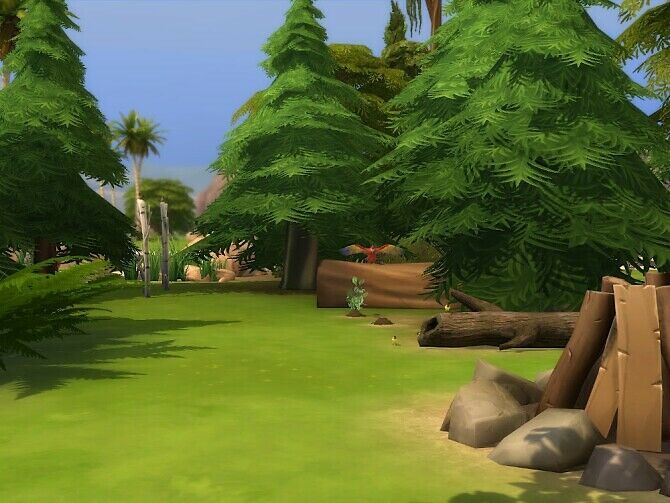 sims 4 cc stoneage second camp at kyriats world 4