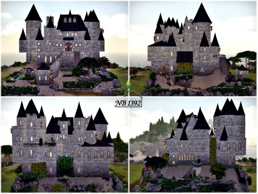 sims 4 cc stones and towers by nobody1392 2