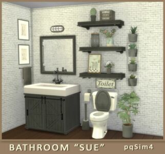 SUE Bathroom By Pqsims4 Sims 4 CC