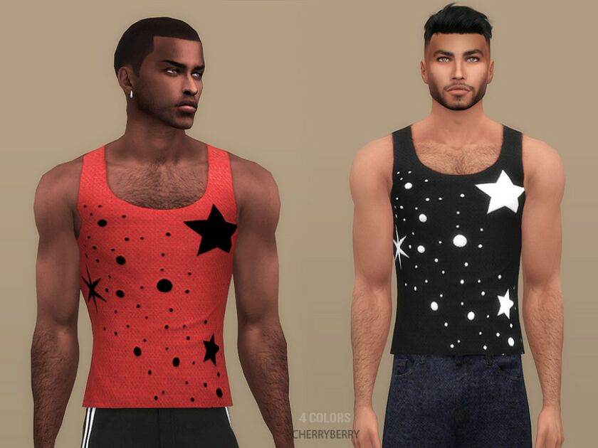 Superstar Athletic TOP By Cherryberrysim Sims 4 CC