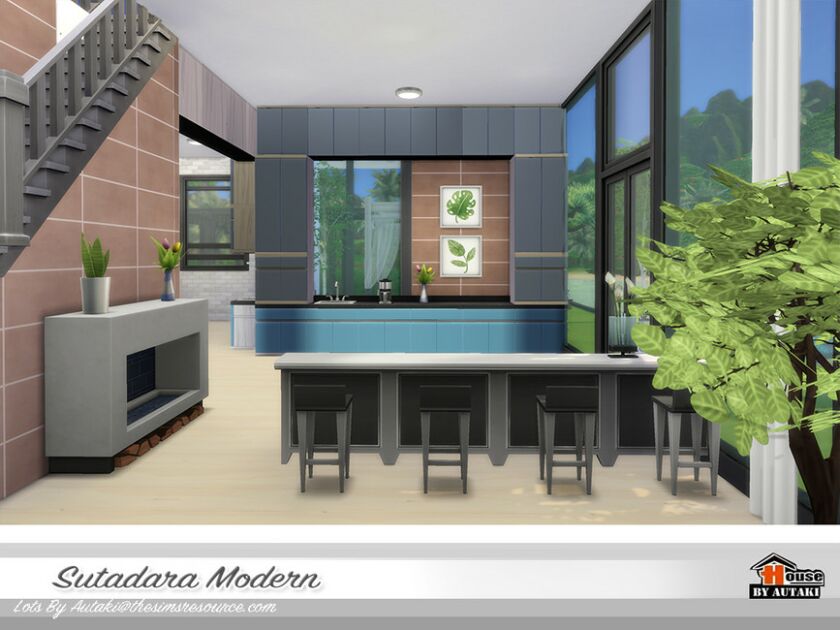 sims 4 cc sutadara modern by autaki 6