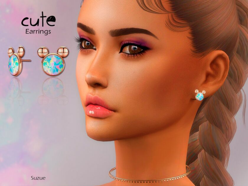 Cute Earrings By Suzue Sims 4 CC