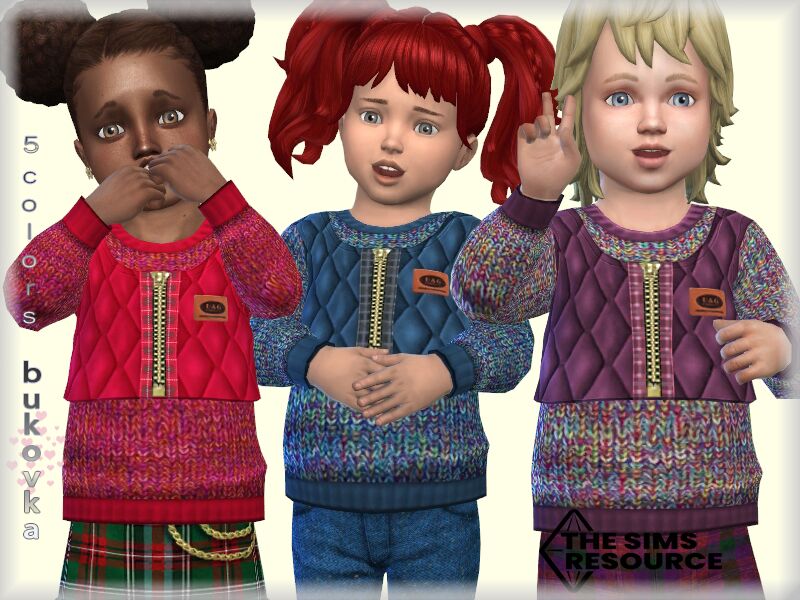 Sweater And Vest By Bukovka Sims 4 CC