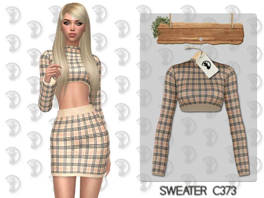 Sweater C373 By Turksimmer Sims 4 CC