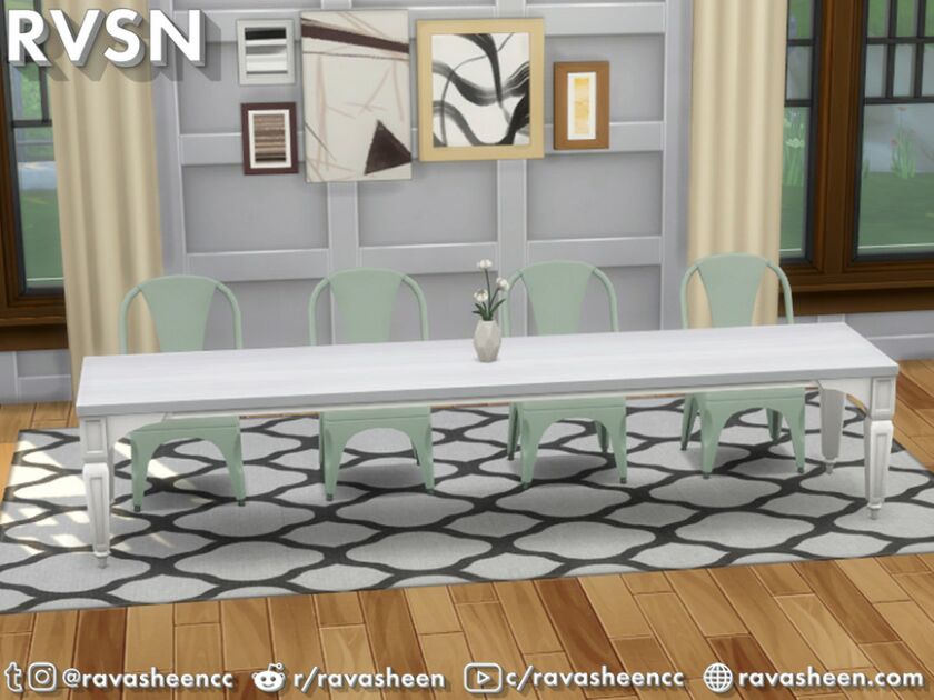 Table Talk Modular Tables By Ravasheen Sims 4 CC