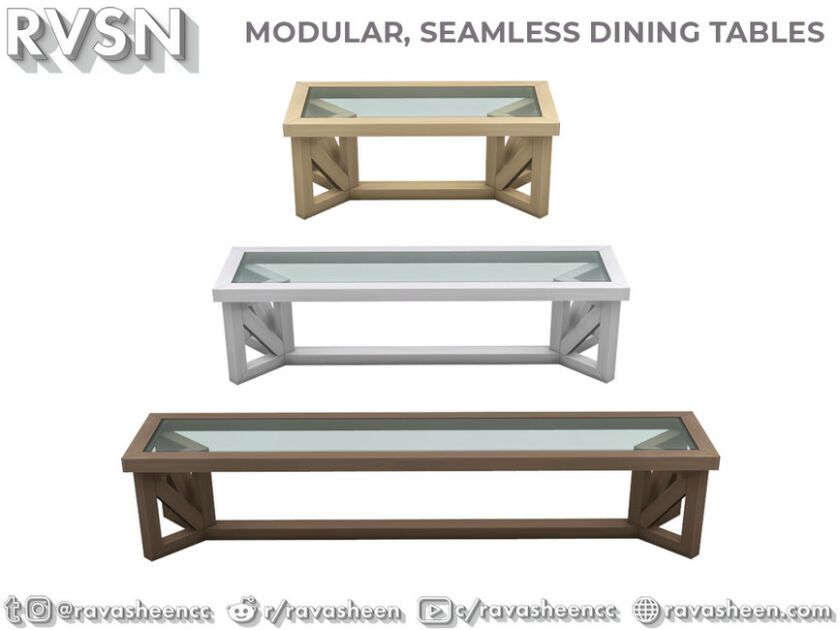 sims 4 cc table talk modular tables by ravasheen 2