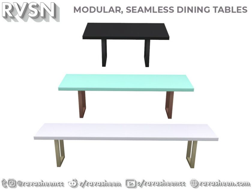 sims 4 cc table talk modular tables by ravasheen 4