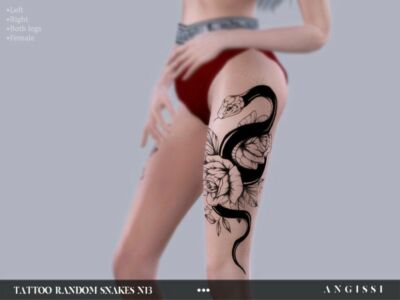 Tattoo-Random Snakes N12 By Angissi Sims 4 CC