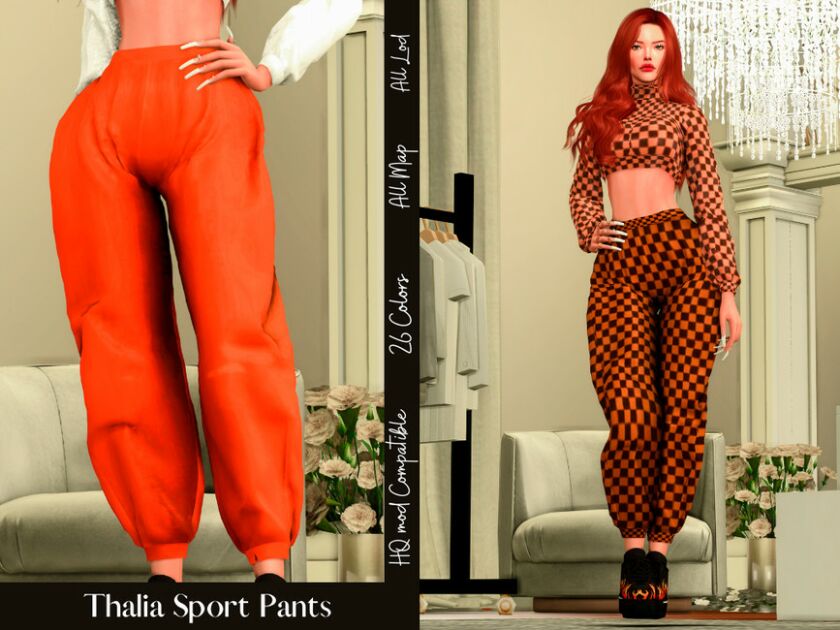 Thalia Sport Pants By Couquett Sims 4 CC