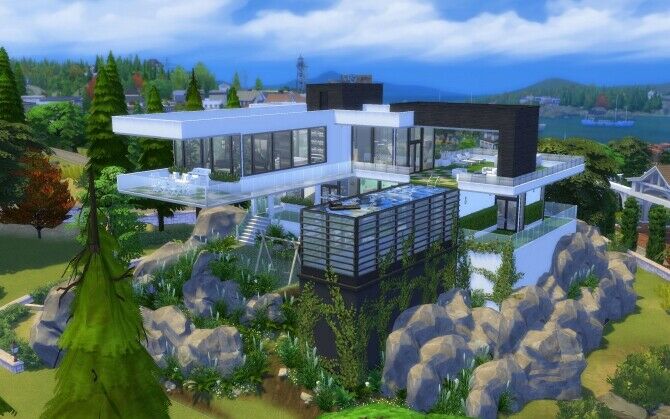 The Overlook Villa By Alexiasi Sims 4 CC