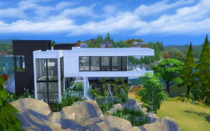 sims 4 cc the overlook villa by alexiasi 3