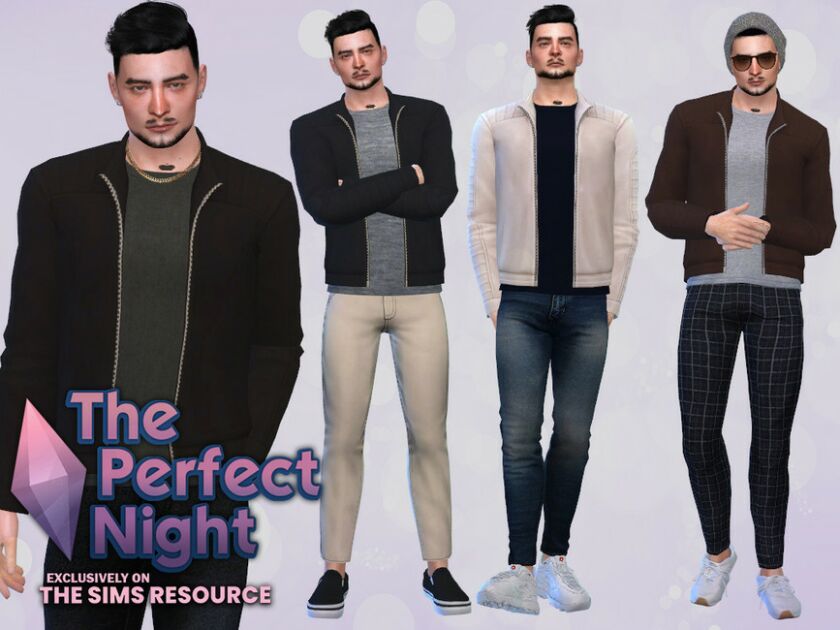 The Perfect Night Dermot Leather Jacket Sims 4 CC