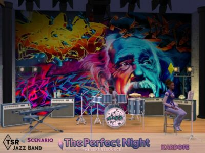 The Perfect Night_ Kardofe_Jazz Band Sims 4 CC