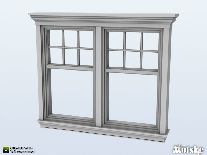 Thorpe Window Counter 2×1 By Mutske Sims 4 CC