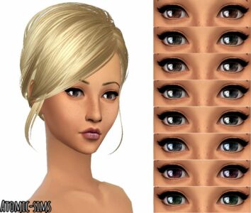 Tifa Eyes NO. 03 Conversion By Atomic-Sims Sims 4 CC