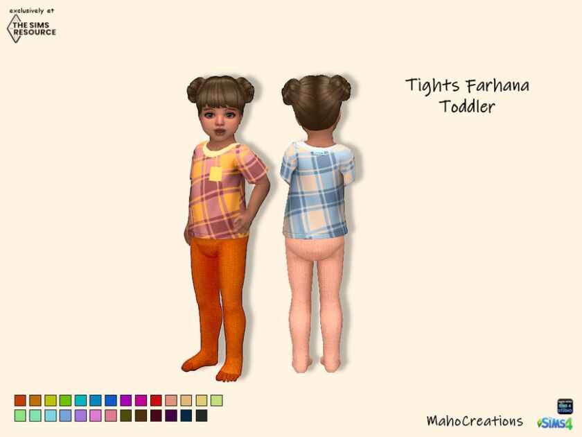 Tights Farhana Toddler By Mahocreations Sims 4 CC