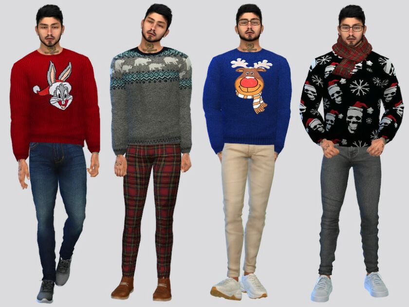 sims 4 cc tis holiday sweater by mclaynesims 2