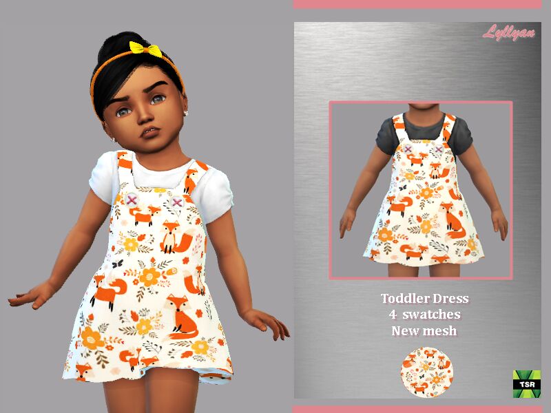 Toddler Dress ANY By Lyllyan Sims 4 CC