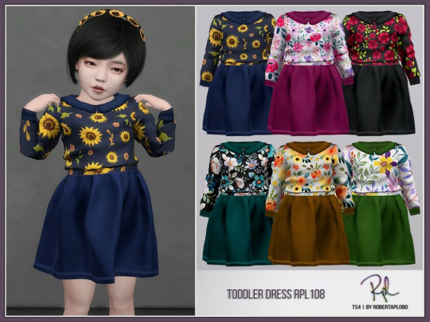 Toddler Dress RPL108 Sims 4 CC