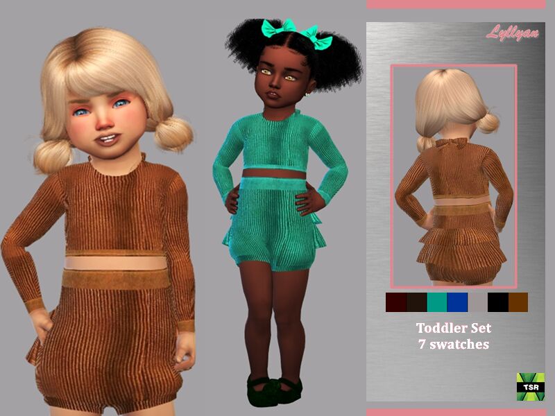 Toddler SET Kely By Lyllyan Sims 4 CC