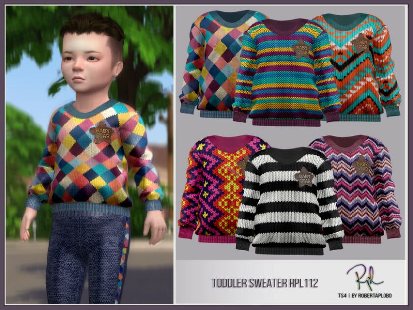 Toddler Sweater RPL112 Sims 4 CC