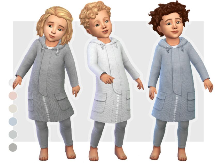 Toddler Winter Coat 01 Sims 4 CC