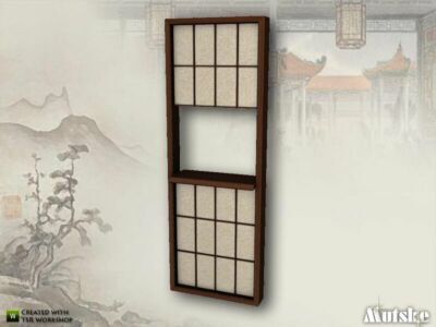 Tokyo Large Window Fake Wall 1×1 By Mutske Sims 4 CC