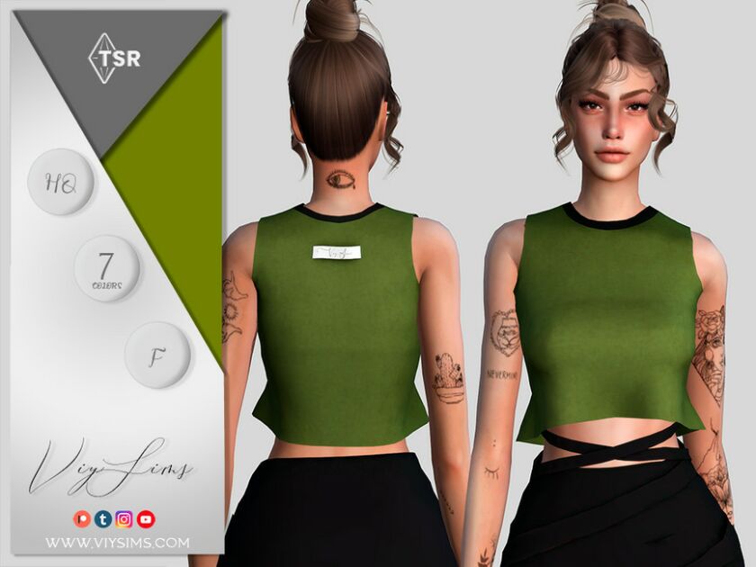 TOP Basic – Female Sims 4 CC