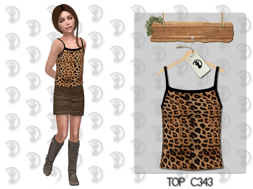 TOP C343 By Turksimmer Sims 4 CC